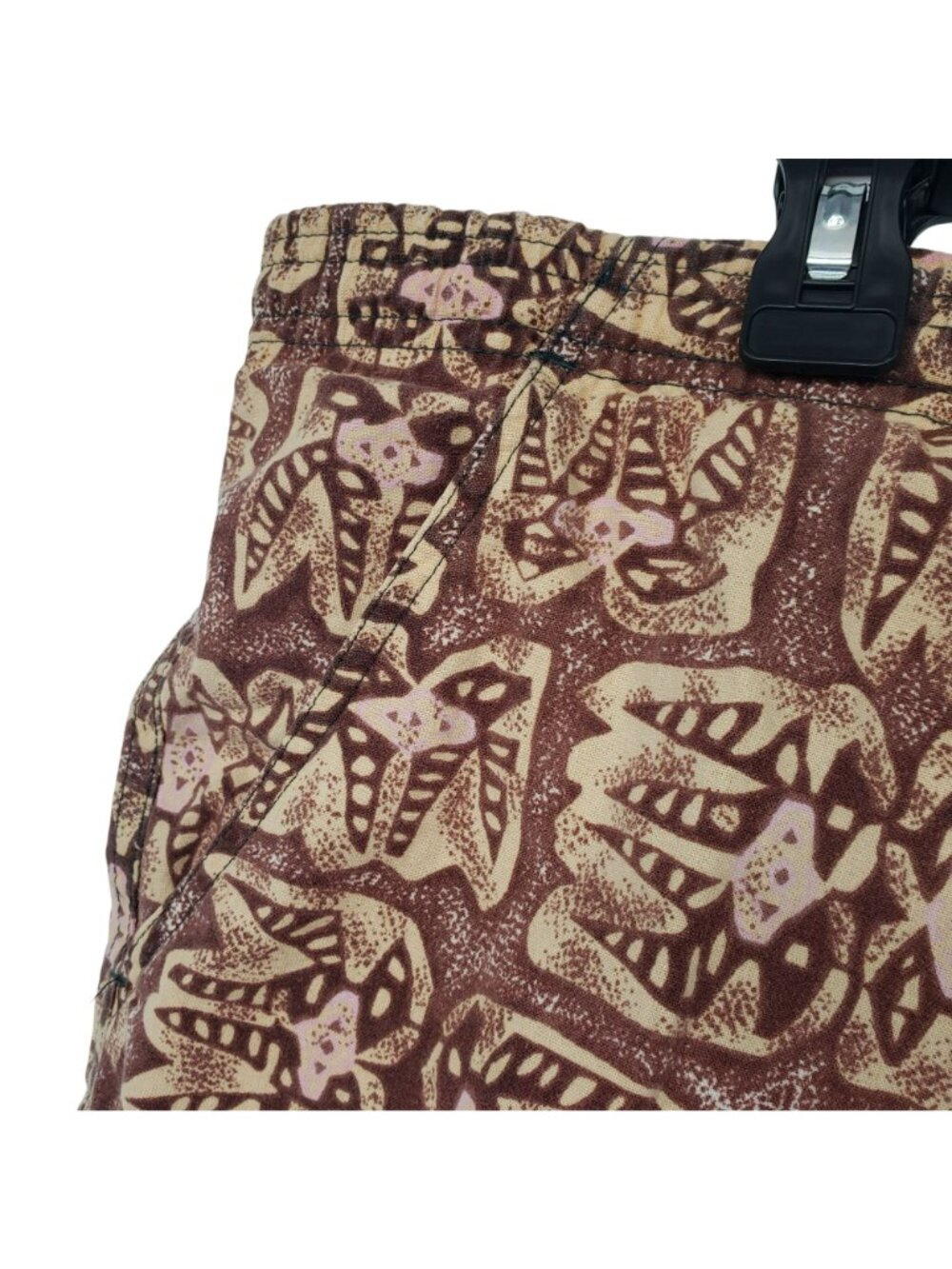 Vintage 1990s Mervyns Cheetah Brand Swim Shorts Mesh Lined Brown Print Retro - Picture 10 of 11